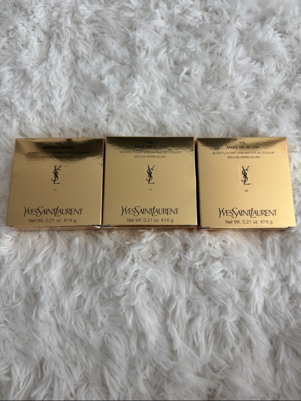 YSL Make Me Blush 3 pack! in Fuchsia Fizz, Barry Bang And Chill Crush